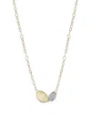 Marco Bicego 18k Yellow & White Gold Lunaria Diamond Station Necklace, 16.5 In Multi