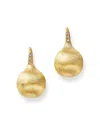Marco Bicego 18k Yellow Gold Africa Constellation Medium Diamond Drop Earrings In Gold
