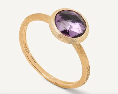 Pre-owned Marco Bicego , 18k Yellow Gold And Amethyst Jaipur Ring