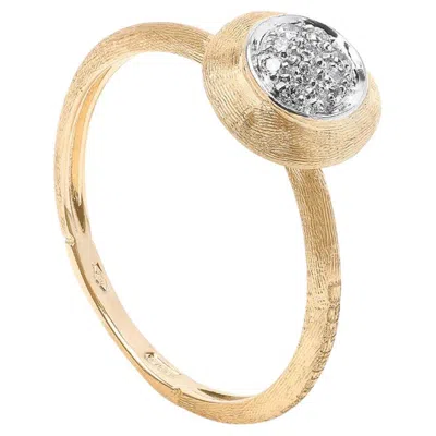 Pre-owned Marco Bicego , 18k Yellow Gold And Diamond Jaipur Ring
