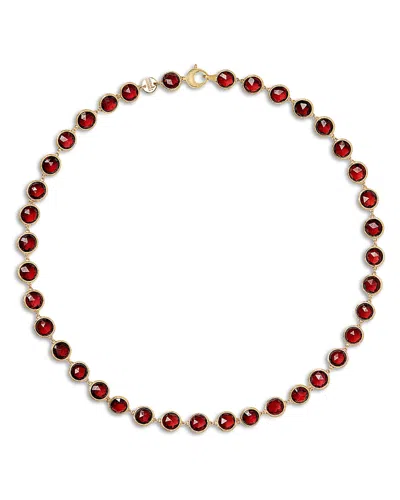 Marco Bicego 18k Yellow Gold And Gemstone Bezel Link Collar Necklace, 15.5