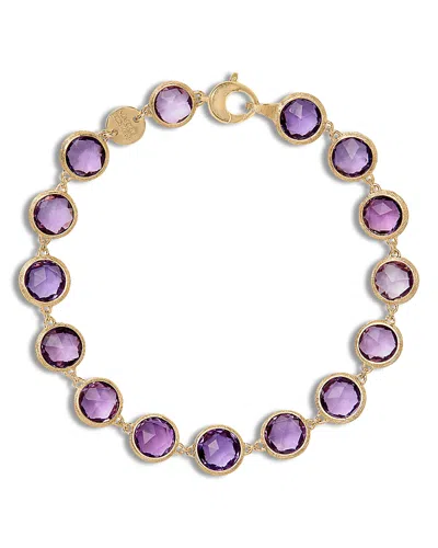 Marco Bicego 18k Yellow Gold Citrine Bezel Link Bracelet