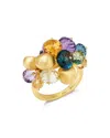Marco Bicego 18k Yellow Gold Gemstone Cocktail Ring In Multi/gold