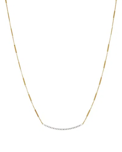 Marco Bicego 18k Yellow Gold Goa Necklace With Diamonds, 16 In White/gold