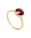 Marco Bicego 18k Yellow Gold Jaipur Color Garnet Stackable Ring