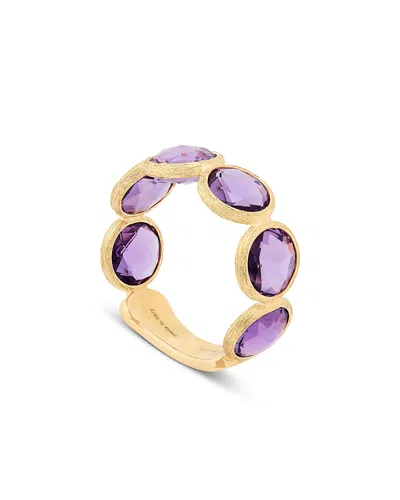 Marco Bicego 18k Yellow Gold Jaipur Color Gemstone Bezel Band In Multi