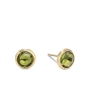 Marco Bicego 18k Yellow Gold Jaipur Color Peridot Stud Earrings In Green/gold
