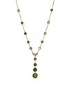 Marco Bicego 18k Yellow Gold Jaipur Green Tourmaline & Diamond Lariat Necklace, 17.75 - Exclusive In Green/gold