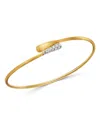 Marco Bicego 18k Yellow Gold Lucia Diamond Bangle Bracelet In Gold