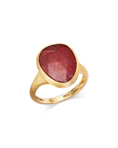 Marco Bicego 18k Yellow Gold Lunaria Color Thulite Solitaire Ring