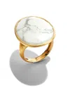 Marco Bicego 18k Yellow Gold Lunaria Howlite Cocktail Ring - 150th Anniversary Exclusive In White/gold