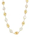 Marco Bicego 18k Yellow Gold Lunaria Mother-of-pearl Collar Necklace, 16