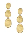 Marco Bicego 18k Yellow Gold Lunaria Three Tiered Drop Earrings In Gold