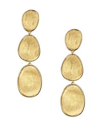 MARCO BICEGO 18K YELLOW GOLD LUNARIA THREE TIERED DROP EARRINGS,OB1349-Y