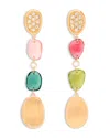 Marco Bicego Diamond Tourmaline Drop Earrings In Gold