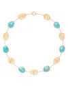 Marco Bicego Lunaria Turquoise Station Collar Necklace
