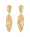 Marco Bicego 18k Yellow Gold Lunaria Twist Double Drop Earrings In Gold