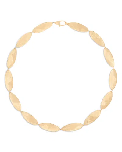 Marco Bicego 18k Yellow Gold Lunaria Twist Textured Link Collar Necklace, 17.75