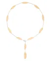 Marco Bicego 18k Yellow Gold Lunaria Twist Textured Link Lariat Necklace, 18 In Gold