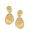 Marco Bicego 18k Yellow Gold Lunaria Two Drop Earrings In Gold