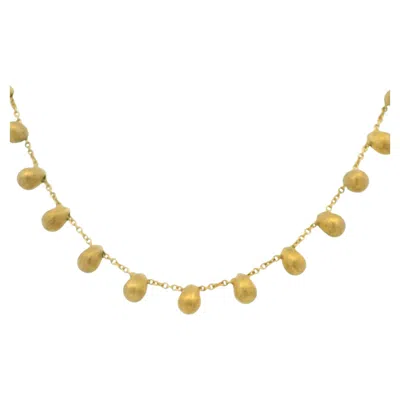 Pre-owned Marco Bicego 18k Yellow Gold  Acapulco Collection Beaded Ball Necklace In Stock