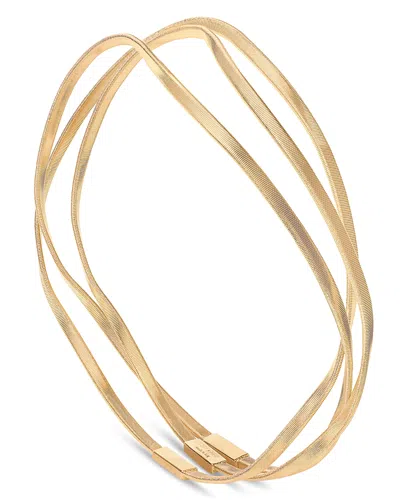 Marco Bicego 18k Yellow Gold Marrakech Three Strand Bangles Size Small