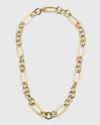 MARCO BICEGO 18K YELLOW GOLD MIXED LINK NECKLACE