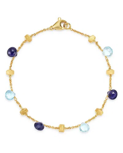 Marco Bicego 18k Yellow Gold Paradise Iolite & Blue Topaz Beaded Bracelet - Exclusive