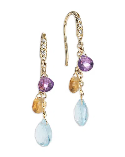Marco Bicego Women&#x27;s Paradise 18k Yellow Gold &amp; Mixed-stone Short Drop Earrings In Yellow Gold Multi
