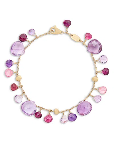 Marco Bicego 18k Yellow Gold Paradise Multi Gemstone Dangle Bracelet In Neutral