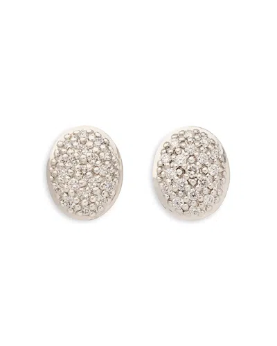 Marco Bicego 18k Yellow Gold Siviglia Diamond Oval Cluster Stud Earrings In Burgundy