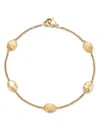Marco Bicego 18k Yellow Gold Siviglia Polished & Textured Hammered Station Link Bracelet - Exclusive In Gold