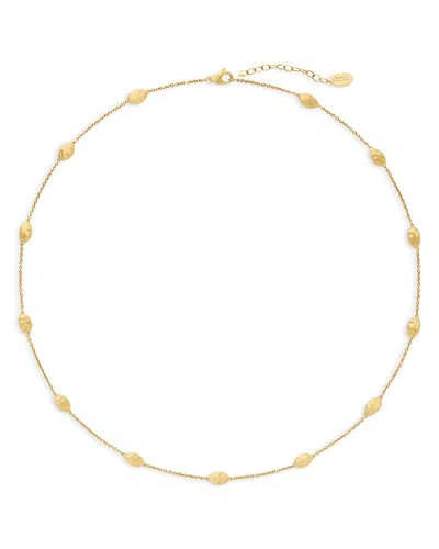Marco Bicego 18k Yellow Gold Siviglia Textured Link Chain Necklace, 16.5 In Gray
