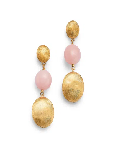 Marco Bicego 18k Yellow Gold Siviglia Three Oval Drop Earrings - Exclusive In Pink/gold