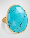 MARCO BICEGO 18K YELLOW GOLD STATEMENT RING WITH TURQUOISE