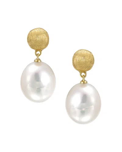 Marco Bicego Africa Pearl Collection 18k Yellow Gold And Pearl Drop Earrings