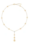 Marco Bicego Bead Station Y-necklace In 18k Yellow Gold