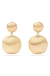 MARCO BICEGO BRUSHED DROP EARRINGS