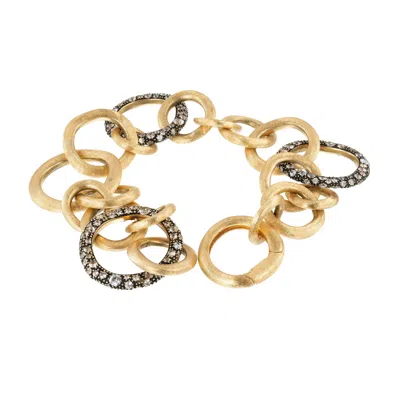 Pre-owned Marco Bicego Crystal Link Yellow Gold Bracelet
