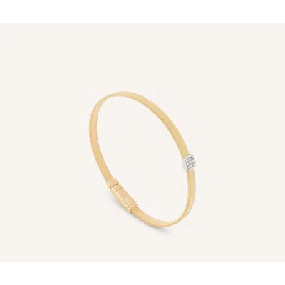 Marco Bicego Diamond Pav Bangle Bracelet 18k Yellow Gold Sg731_b_yw_m5
