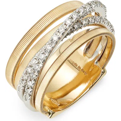 Marco Bicego Goa Diamond Coil Ring In Gold