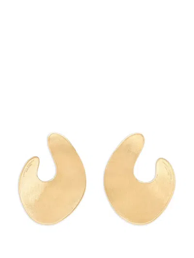 Marco Bicego Irregular-leaf Earrings In Gold