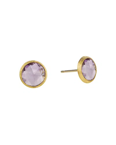 Marco Bicego Jaipur Amethyst Stud Earrings In Gold