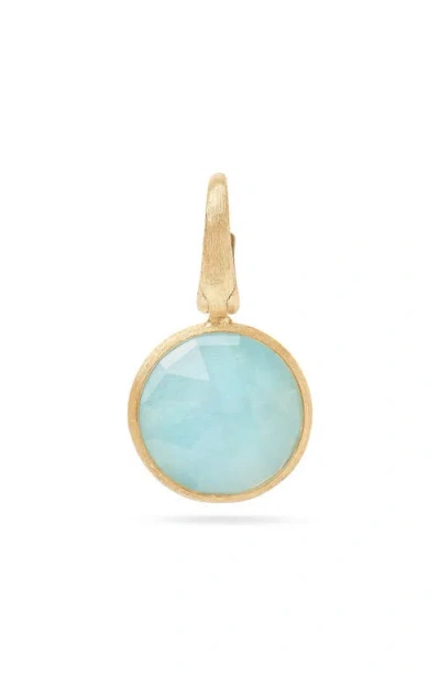 Marco Bicego Jaipur Aquamarint Pendant Charm In Gold