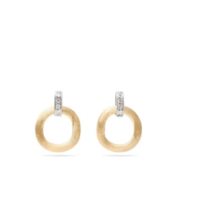 Marco Bicego Jaipur Collection 18k Yellow Gold Stud Drop Earrings With Diamonds -  Ob1758 B Yw Q6 In ["yellow"]