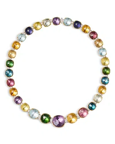 Marco Bicego Jaipur Color Alta 18k Yellow Gold Statement Gemstone Collar Necklace, 17.75 In Multi