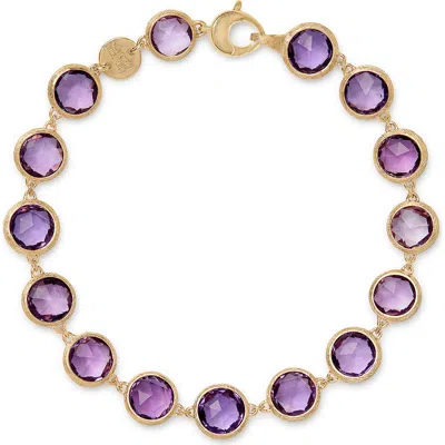Marco Bicego Jaipur Color Amethyst Bracelet In Gold