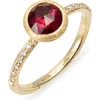 Marco Bicego Jaipur Color Stone & Diamond Stackable Ring In Multi