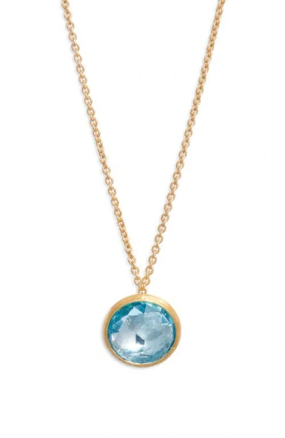 Marco Bicego Jaipur Color Topaz Pendant Necklace In Gold