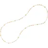 Marco Bicego Long Bead Station Necklace In 18k Yellow Gold